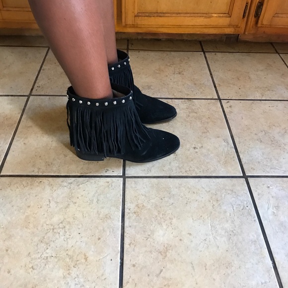 Black fringe mk boots - Picture 4 of 4